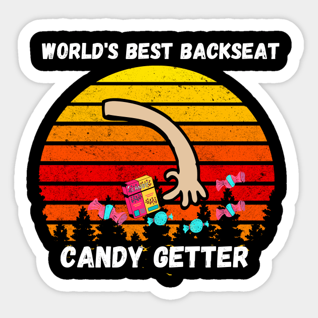 Best Dad in the World aka Backseat Candy Getter Sticker by Bubbly Tea